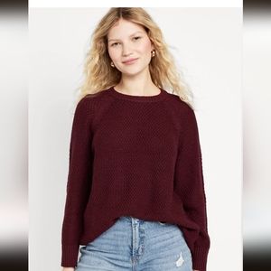 Loose Textured Pullover Tunic Sweater NWT size medium